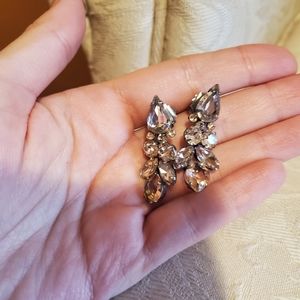 Clear crystal earrings